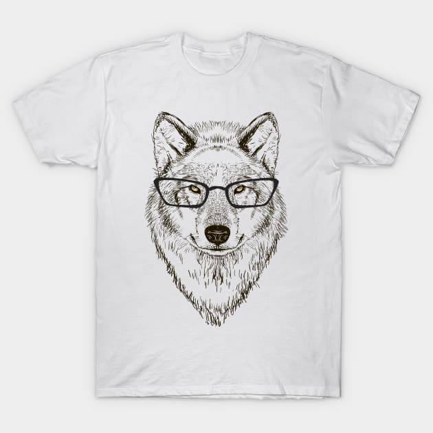 wolf head T-Shirt by EveFarb